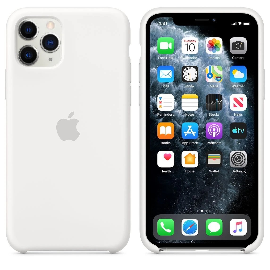 Silicone Case For iPhone 11 Pro - White