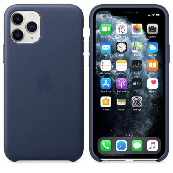 iPhone 11 Pro Leather Case - Blue