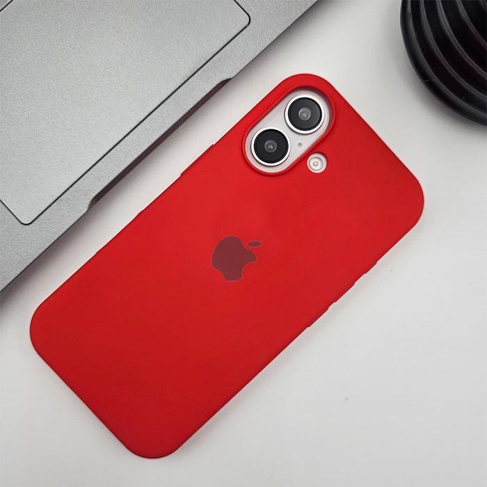 iPhone 16 Silicone Case - Red