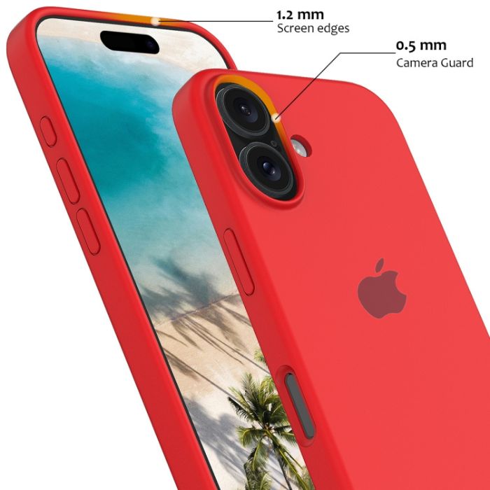 iPhone 16 Silicone Case - Red