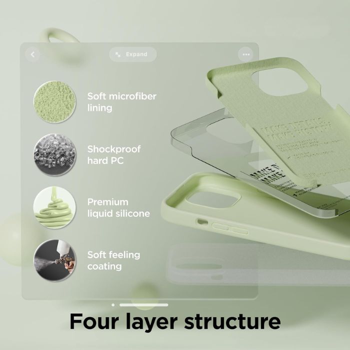 iPhone Silicone Case - Pistachio Green