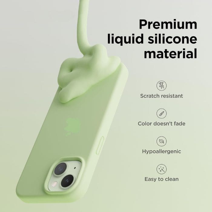 iPhone Silicone Case - Pistachio Green