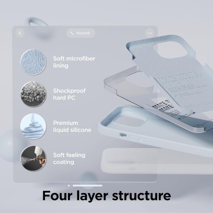 iPhone Silicone Case - Sky Blue