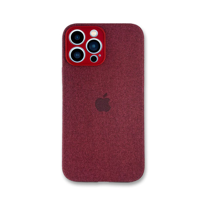 iPhone 13 Pro Max Fabric Case - Red