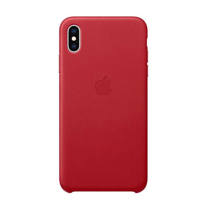 iPhone X & XS Leather Case - Red