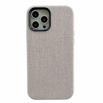 iPhone 14 Pro Fabric Case - Light Grey