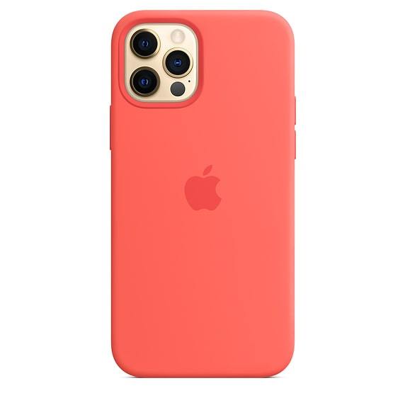 iPhone 12 & 12 Pro Silicone Case - Pink Cirtus