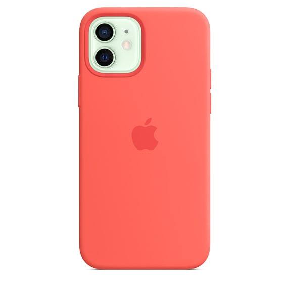 iPhone 12 & 12 Pro Silicone Case - Pink Cirtus