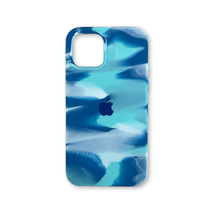 iPhone 12 & 12 Pro Water Silicone Case - Moonstone Blue