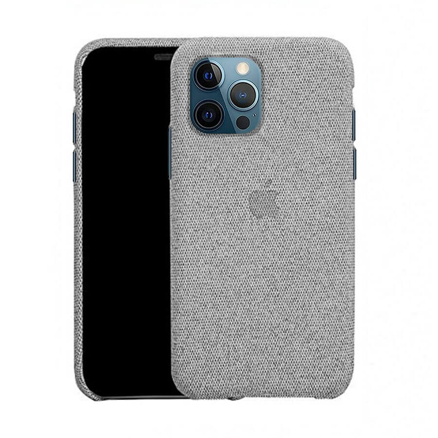 iPhone 12 & 12 Pro Fabric Case - Light Grey