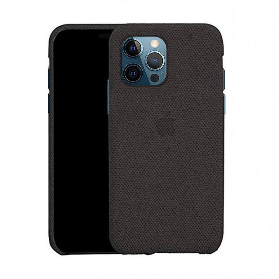 iPhone 12 & 12 Pro Fabric Case - Black