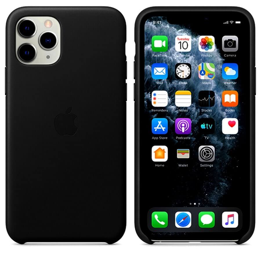 iPhone 11 Pro Leather Case - Black