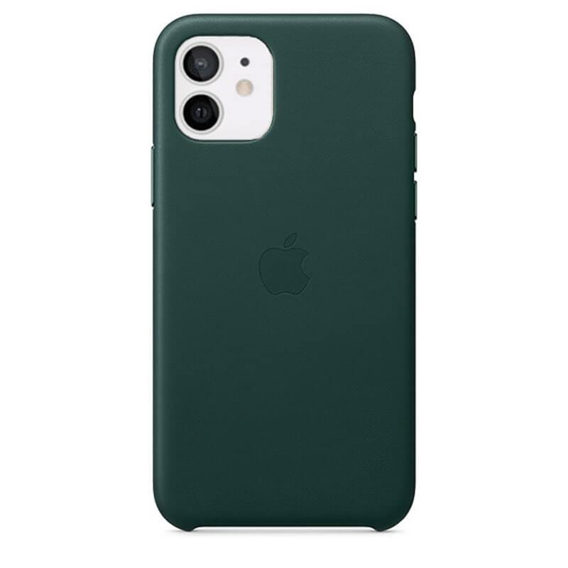 iPhone 11 Leather Case - Green