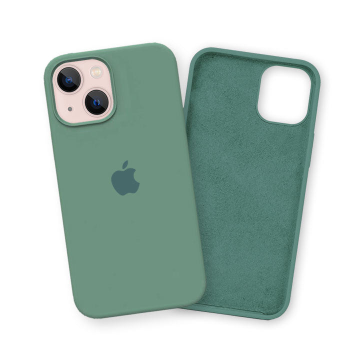 iPhone 13 Mini Silicone Cover - Pine Green