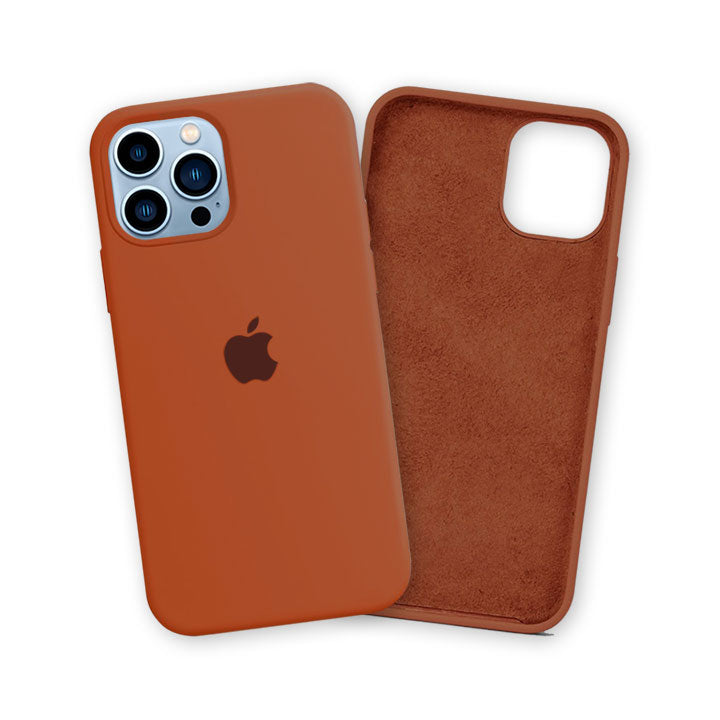 iPhone 14 Pro Silicone Case - Brown