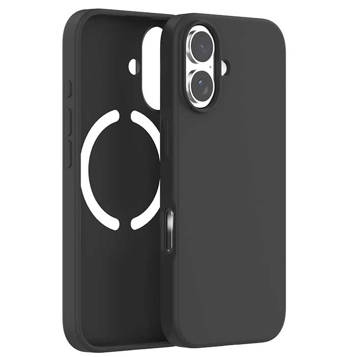MagSafe Silicone Case Covers For iPhone 16 - Black