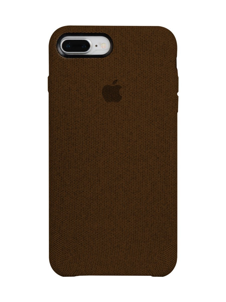 Fabric Case For iPhone 8 Plus - Brown