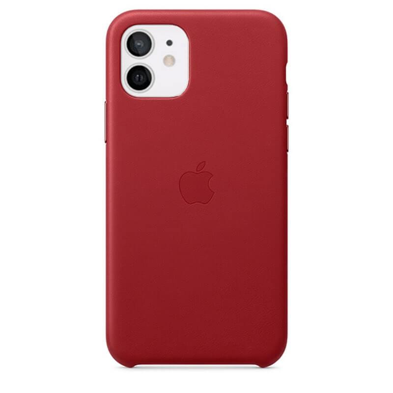 iPhone 11 Leather Case - Red