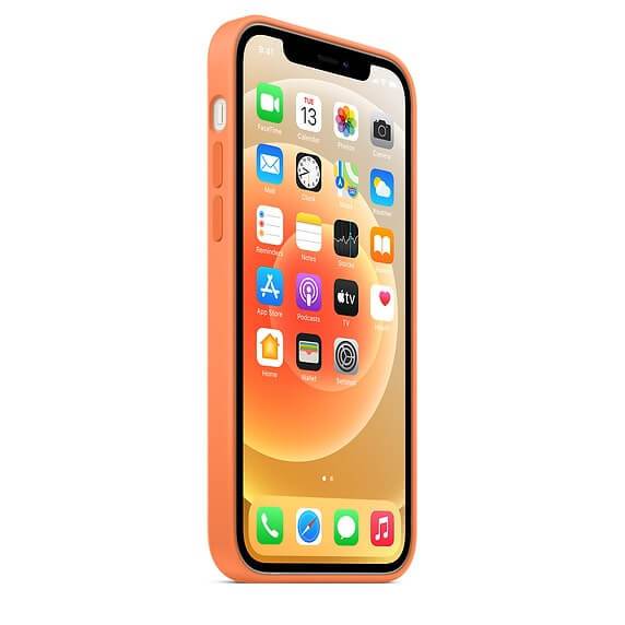 iPhone 12 Mini Silicone Case - Kumquat