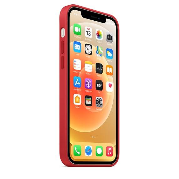 iPhone 12 Mini Silicone Case - Red