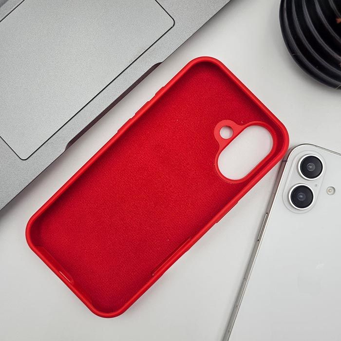 iPhone 16 Silicone Case - Red