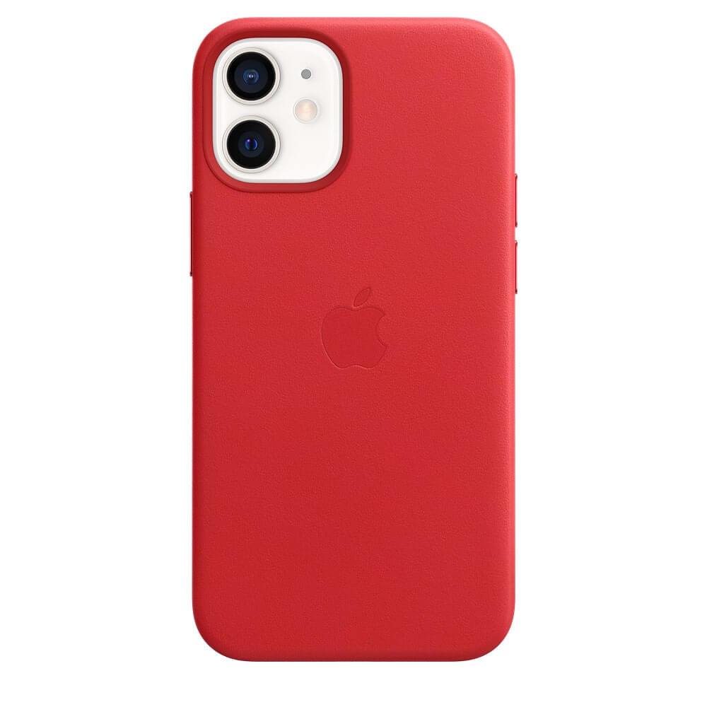 iPhone 12 Mini Leather Case - Red