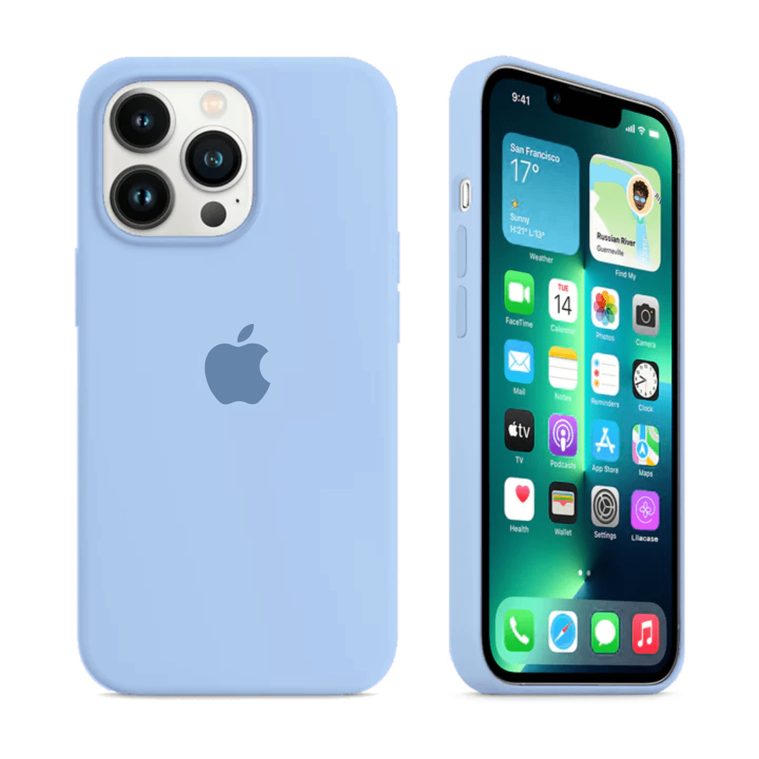 iPhone Silicone Case - Sky Blue